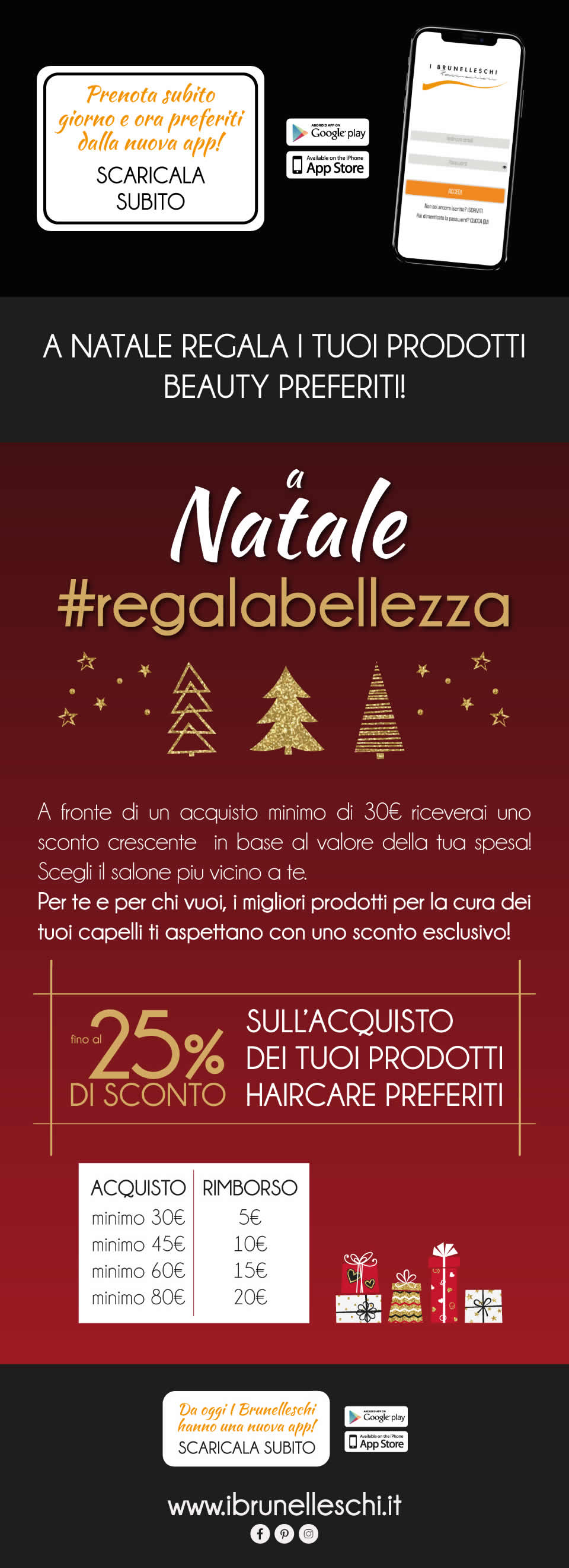 natale2021 landing page mobile footer